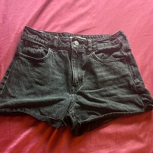 Pacsun Black Denim mom Shorts